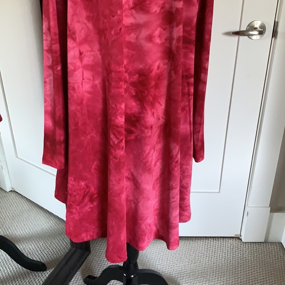 NEW Vocal dark pink tie dye studded cardigan 1X - Picture 6 of 16